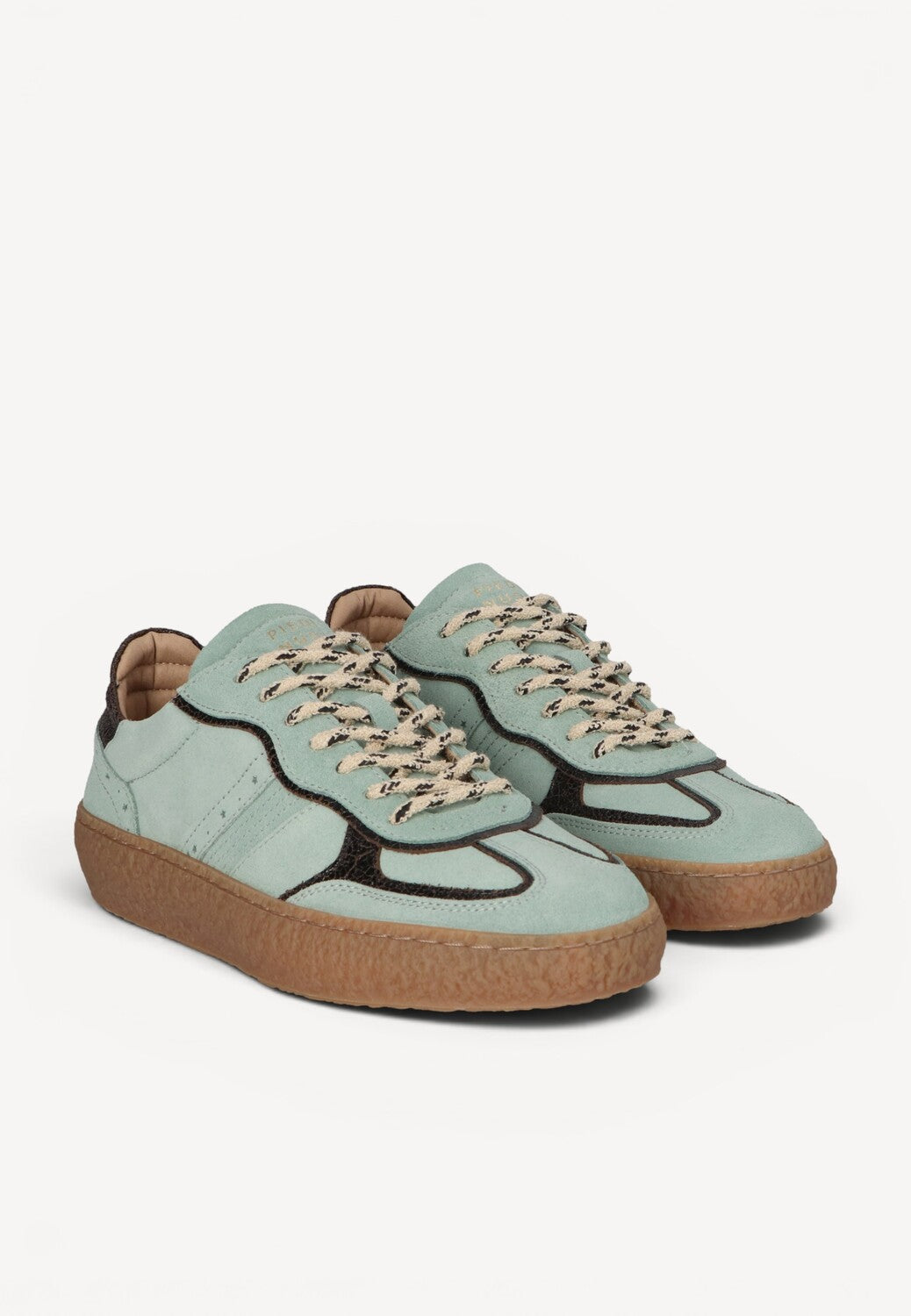 DAMES SPORTIEVE VETERSCHO-Groen suède/nubuck