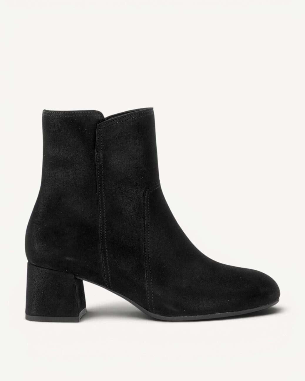 DAMES BOOTS+KORT LAARS-Zwart suède