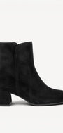 DAMES BOOTS+KORT LAARS-Zwart suède