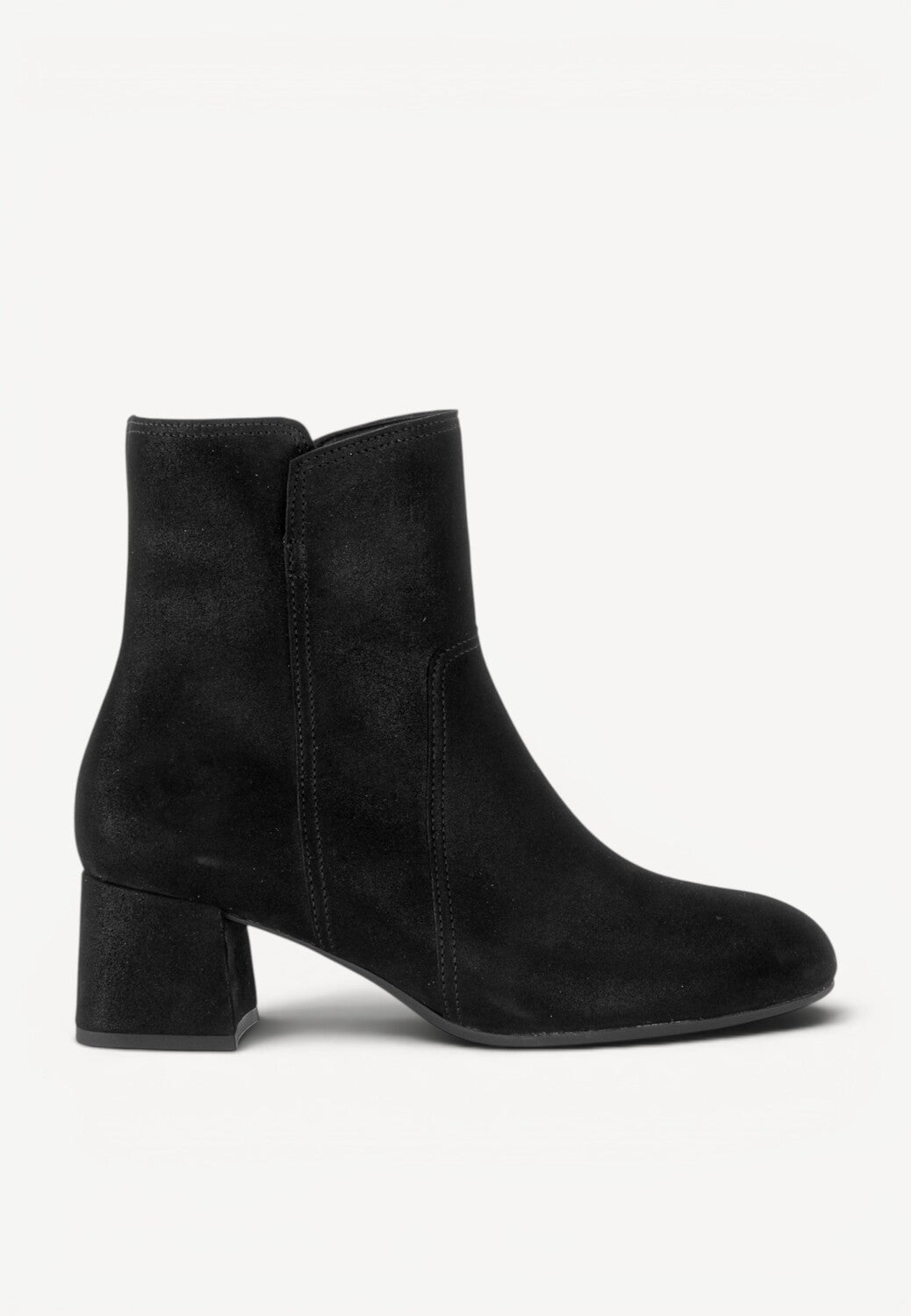 DAMES BOOTS+KORT LAARS-Zwart suède