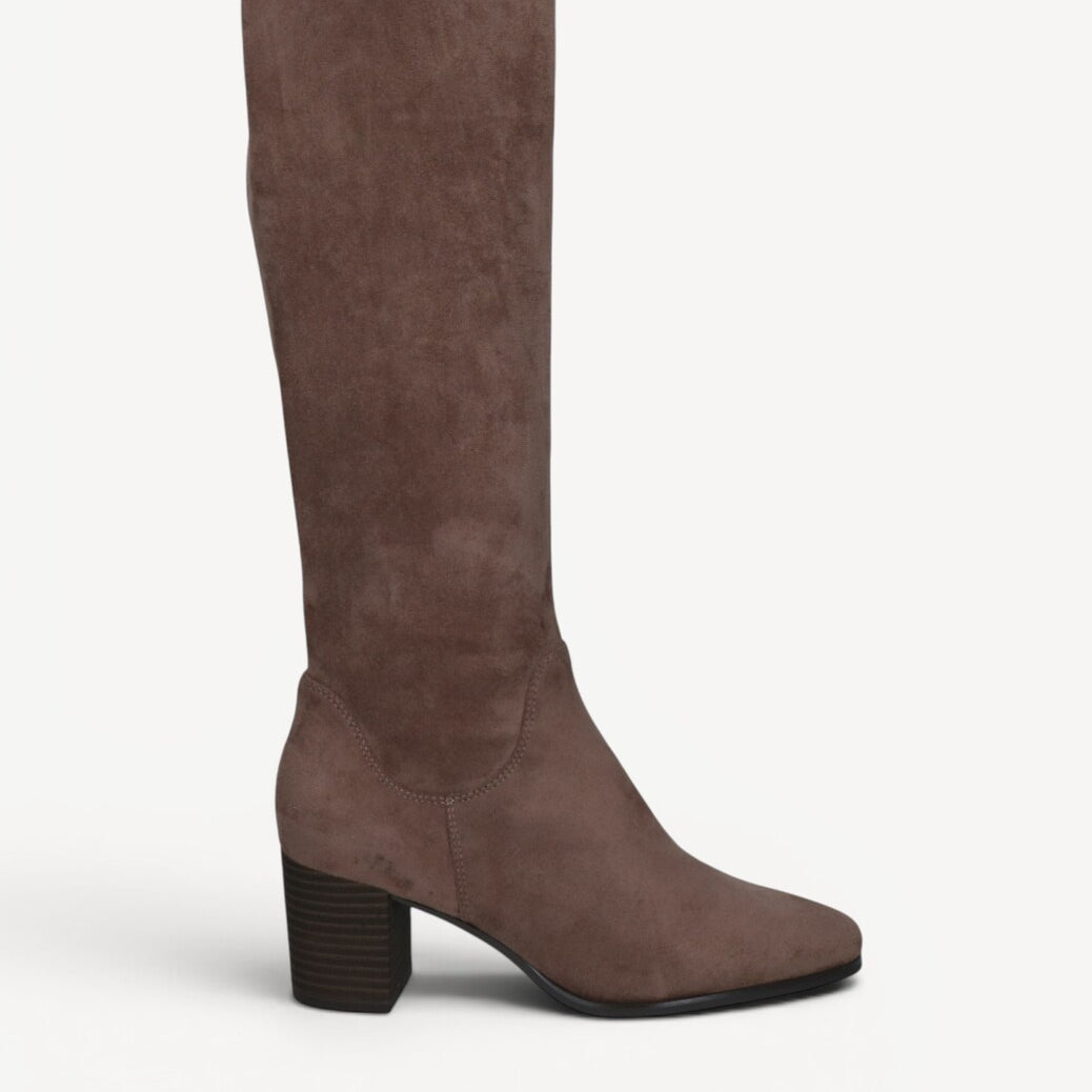 DAMESLAARS LANG/HALFHOOG-Beige diversen