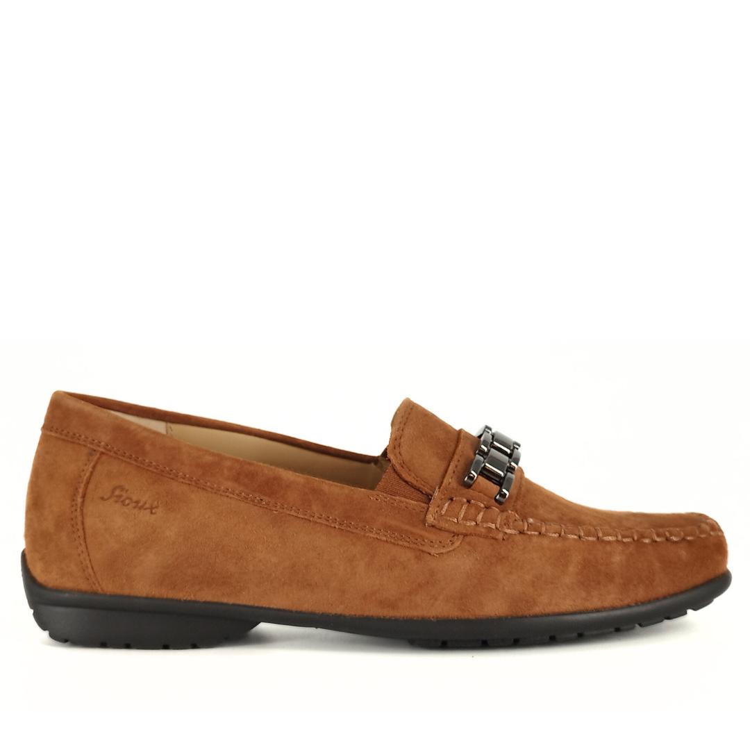 DAMES INSTAPSCHOENEN-Bruin suède