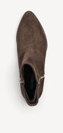 DAMES BOOTS+KORT LAARS-Bruin suède