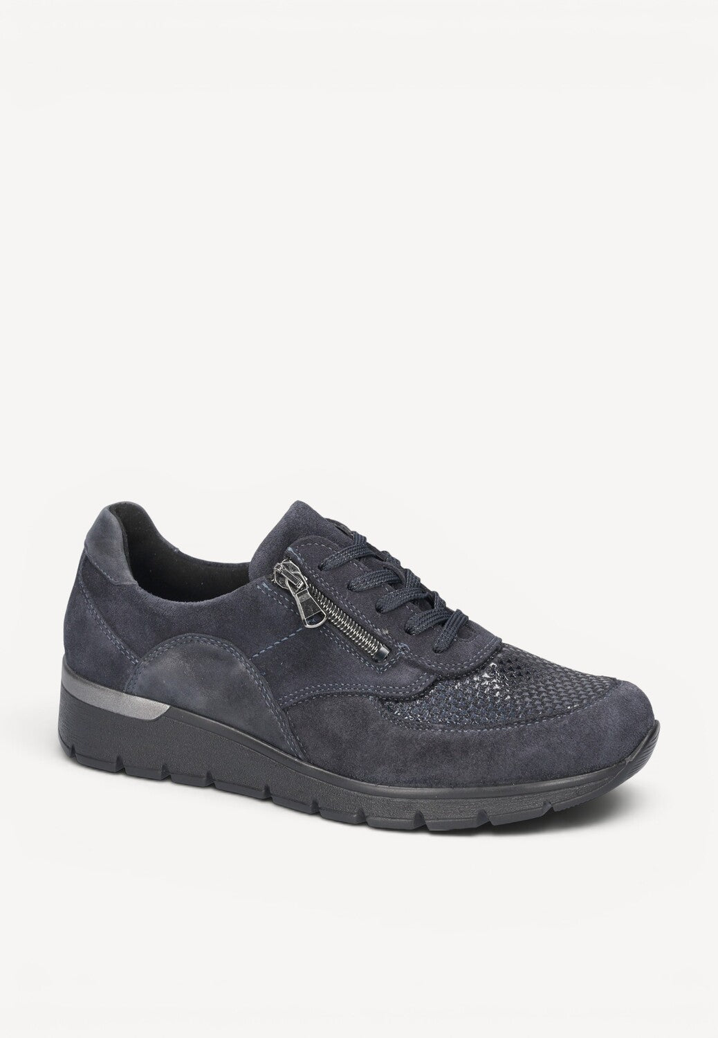 DAMES SPORTIEVE VETERSCHO-Blauw suède/nubuck