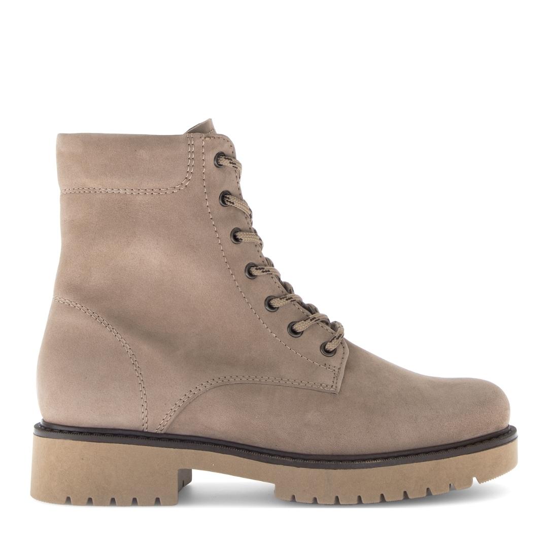 DAMES BOOTS+KORT LAARS-Beige suède/nubuck