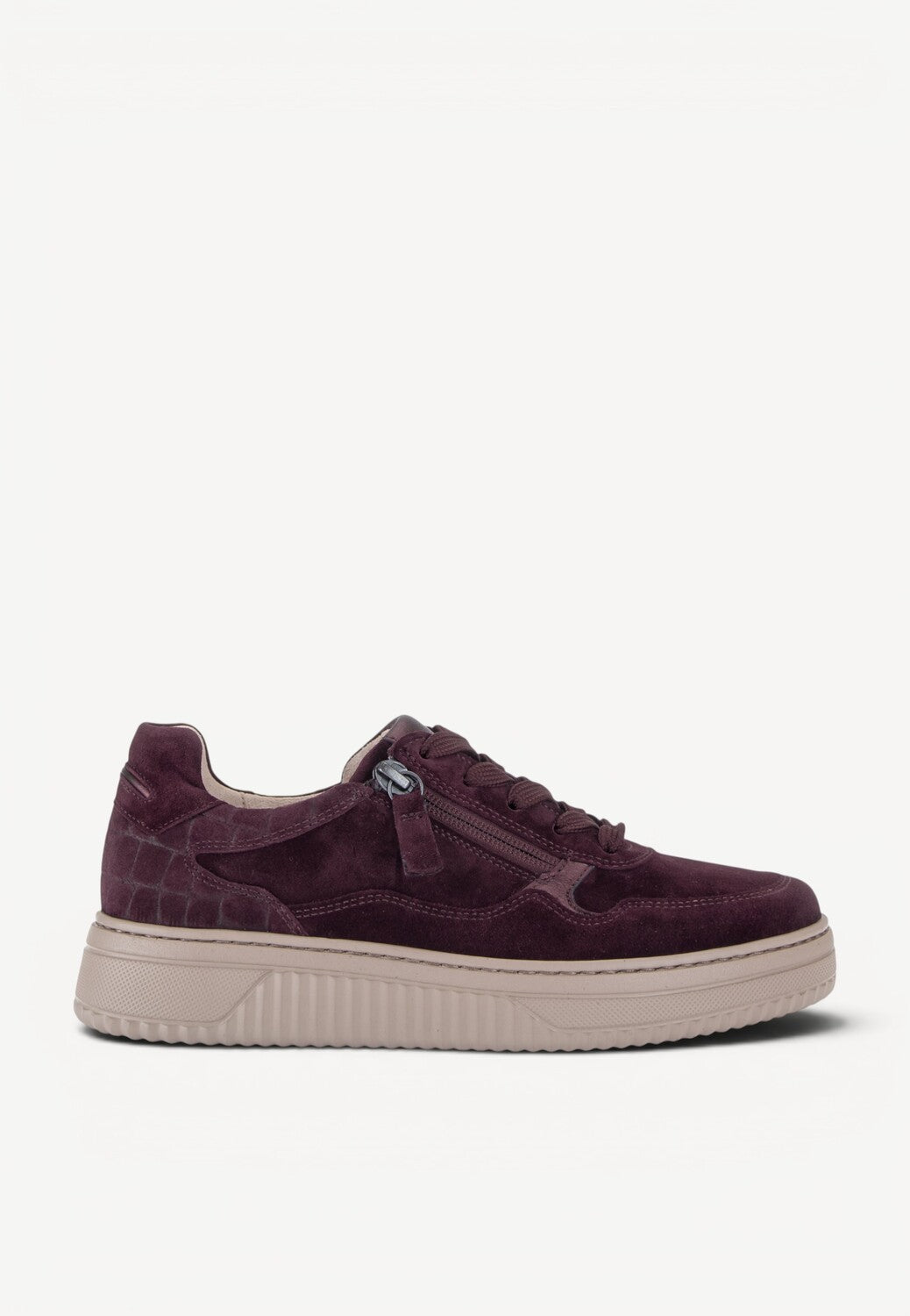 DAMES SPORTIEVE VETERSCHO-Rood suède/nubuck