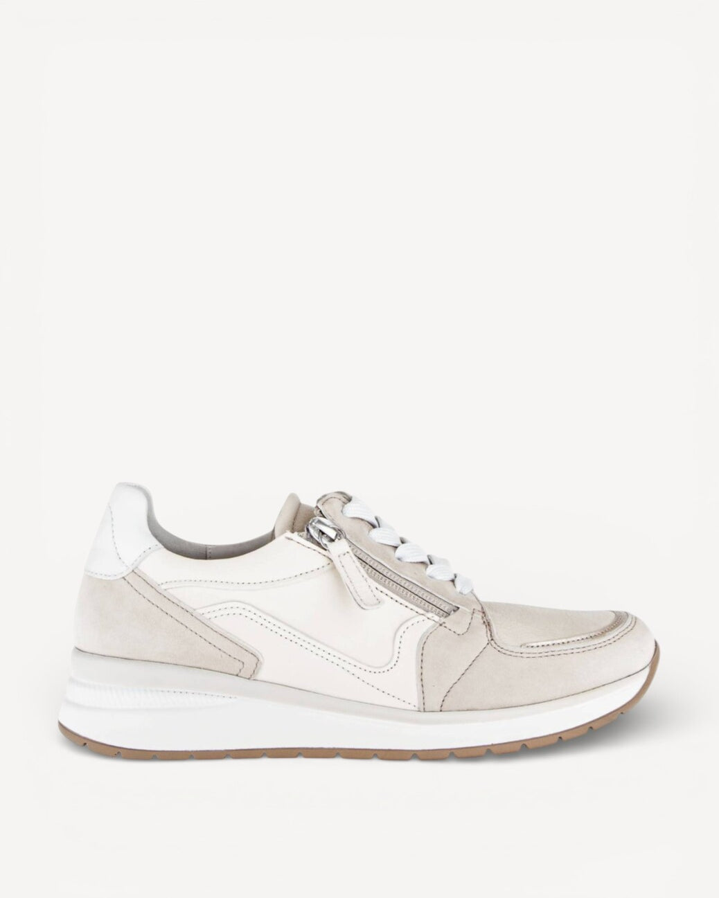 DAMES SPORTIEVE VETERSCHO-Beige suède/nubuck