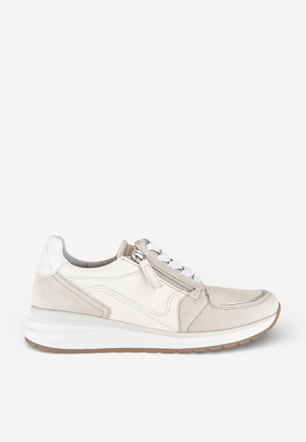 DAMES SPORTIEVE VETERSCHO-Beige suède/nubuck