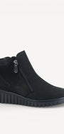DAMES BOOTS+KORT LAARS-Zwart suède