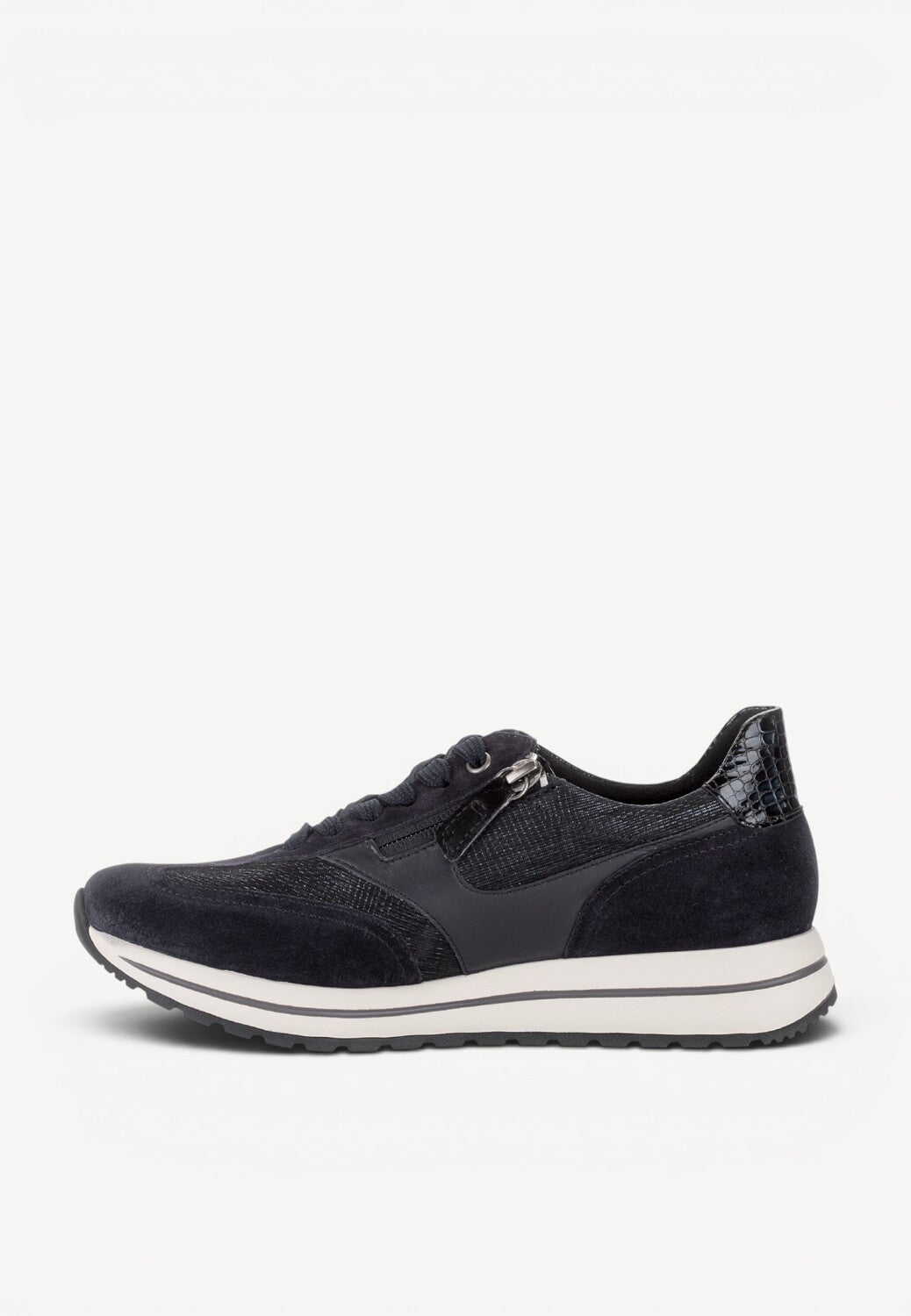 DAMES SPORTIEVE VETERSCHO-Blauw suède/nubuck