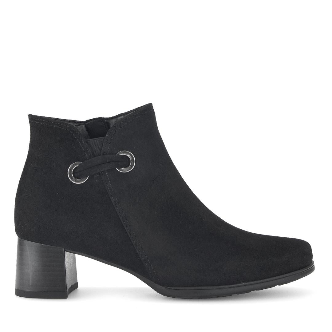 DAMES BOOTS+KORT LAARS-Zwart suède