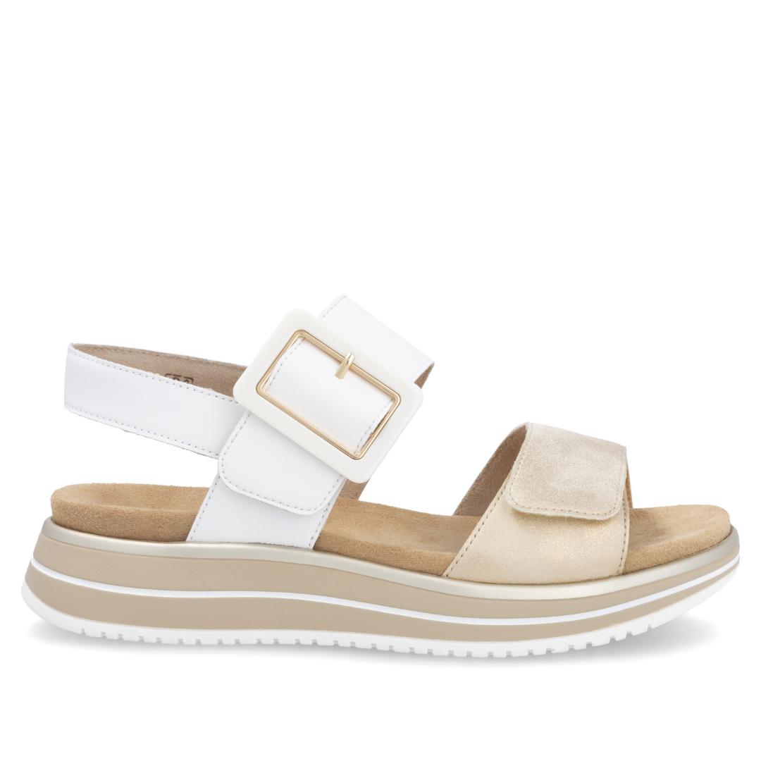 DAMES OPEN SCHOENEN-Beige combi kleur