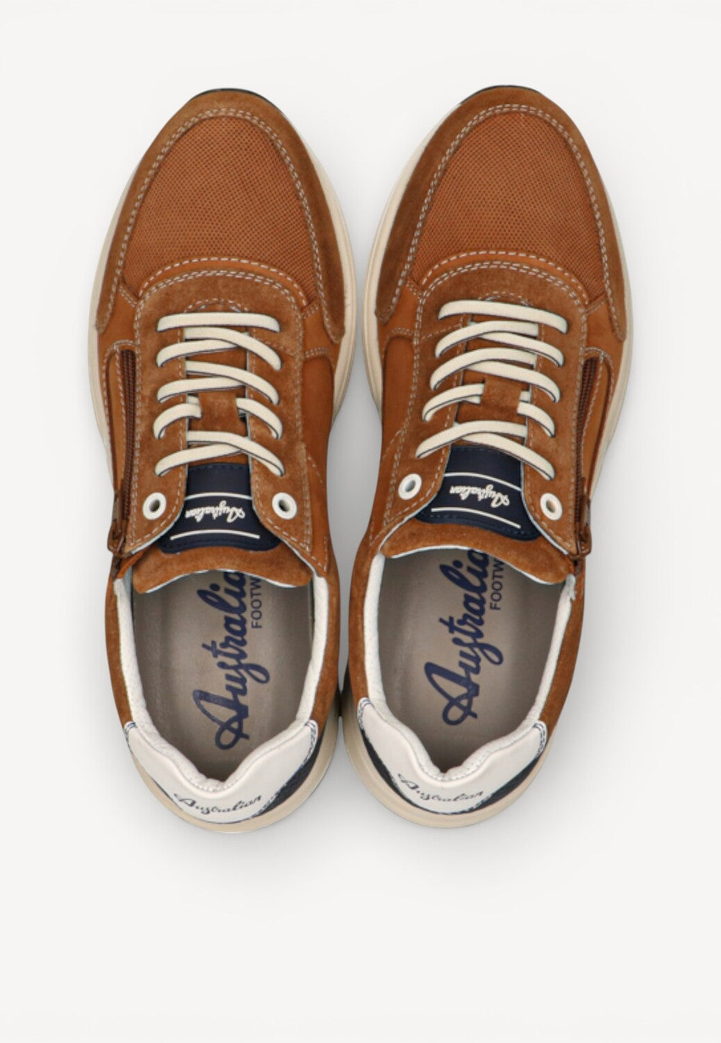 Heren veterschoenen-Bruin suède