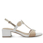 DAMES OPEN SCHOENEN-Wit combi kleur