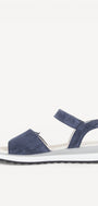 DAMES OPEN SCHOENEN-Blauw suède/nubuck