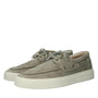 Heren veterschoenen-Groen suède/nubuck