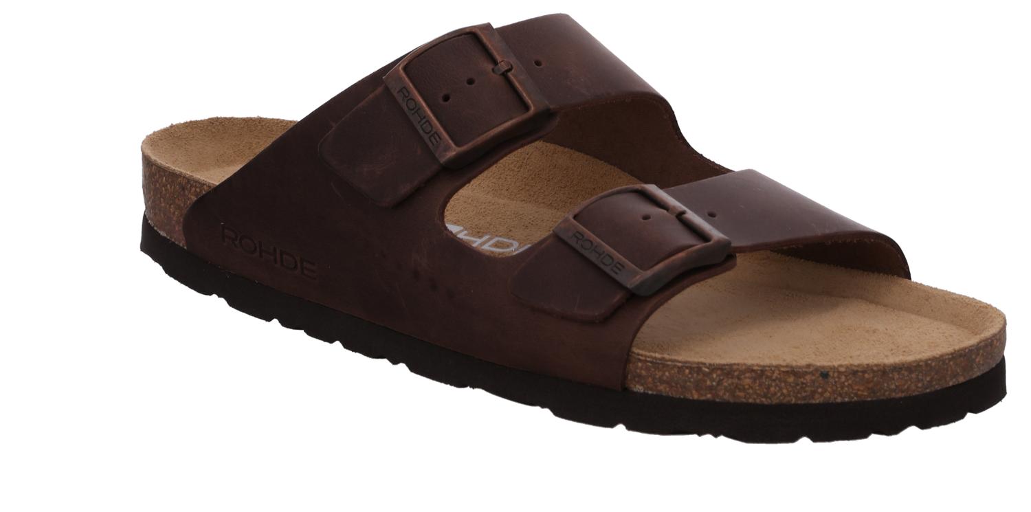 HE SLIPPER/SAND-Bruin leer