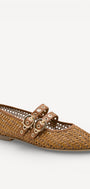 DAMES INSTAPSCHOENEN-Bruin leer