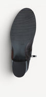 DAMES BOOTS+KORT LAARS-Bruin leer