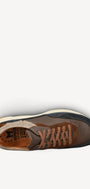 Heren veterschoenen-Blauw suède/nubuck