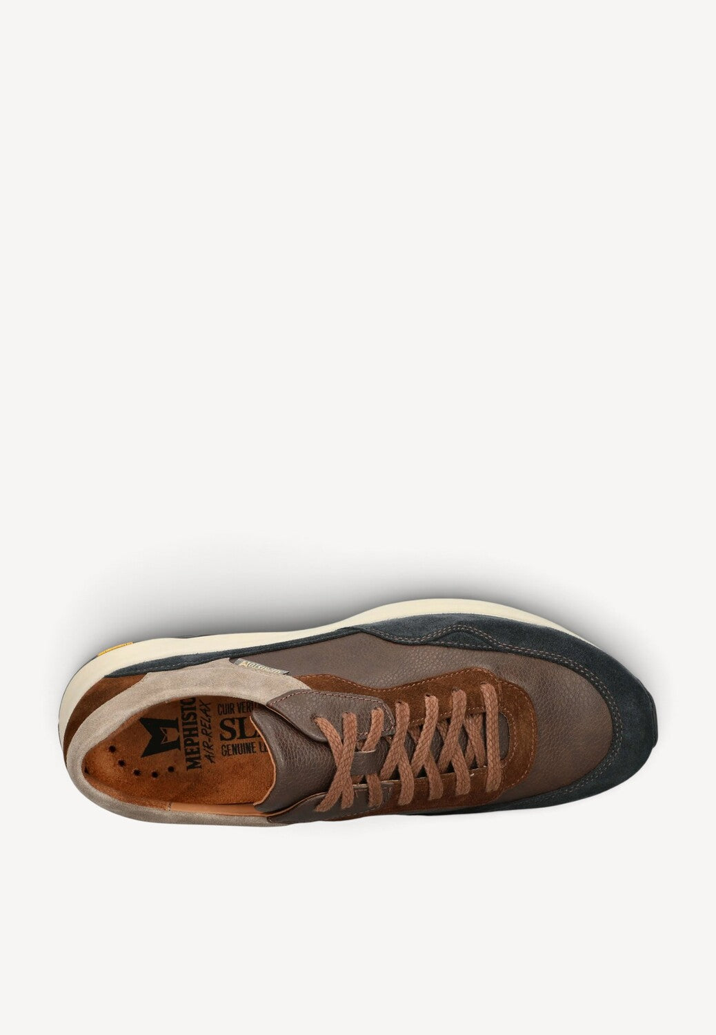 Heren veterschoenen-Blauw suède/nubuck