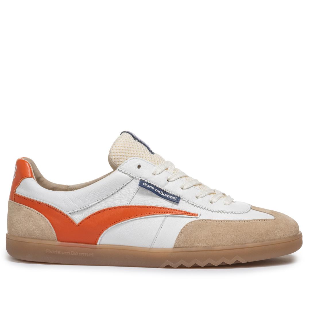 Heren veterschoenen-Beige combi kleur