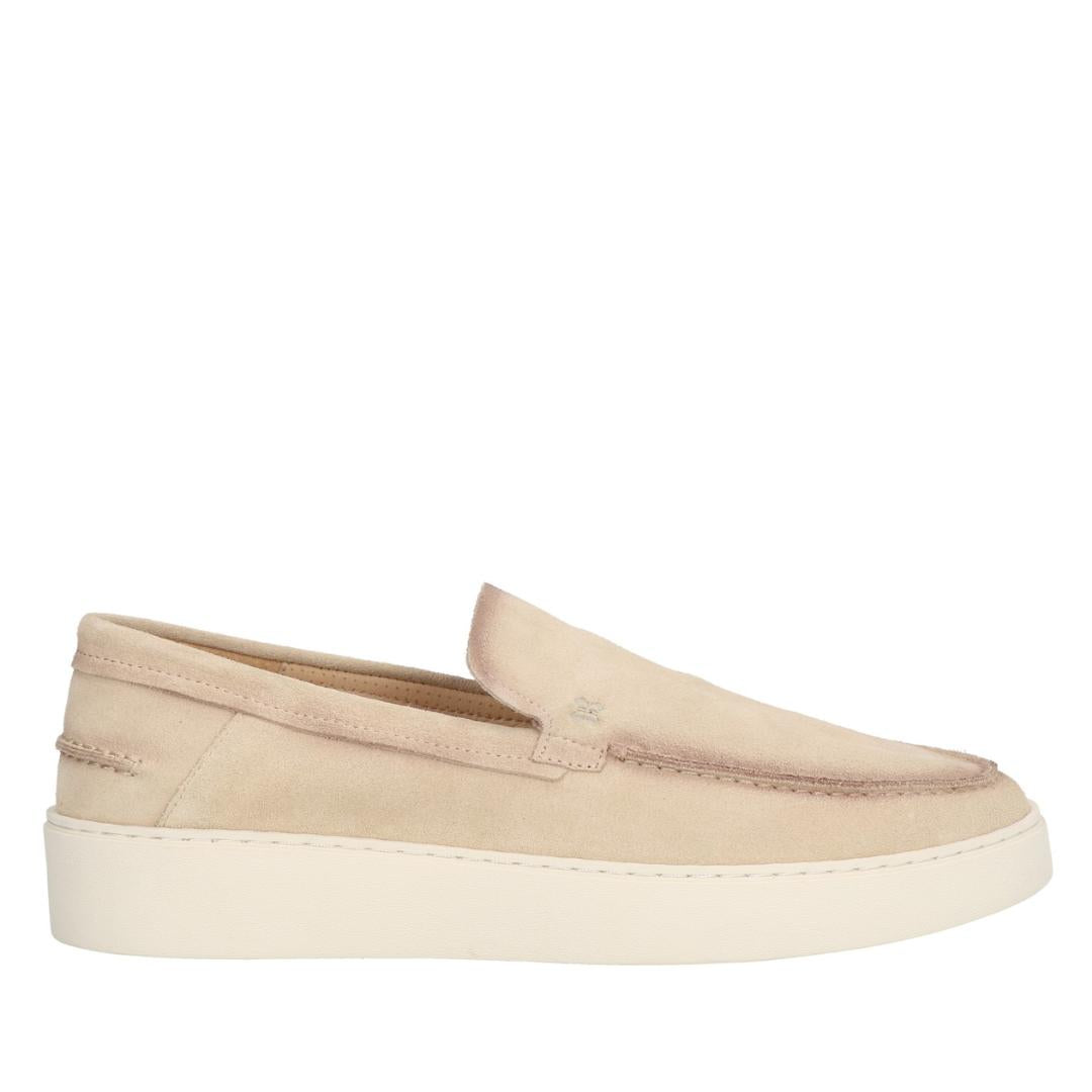 Heren instapper-Beige suède/nubuck