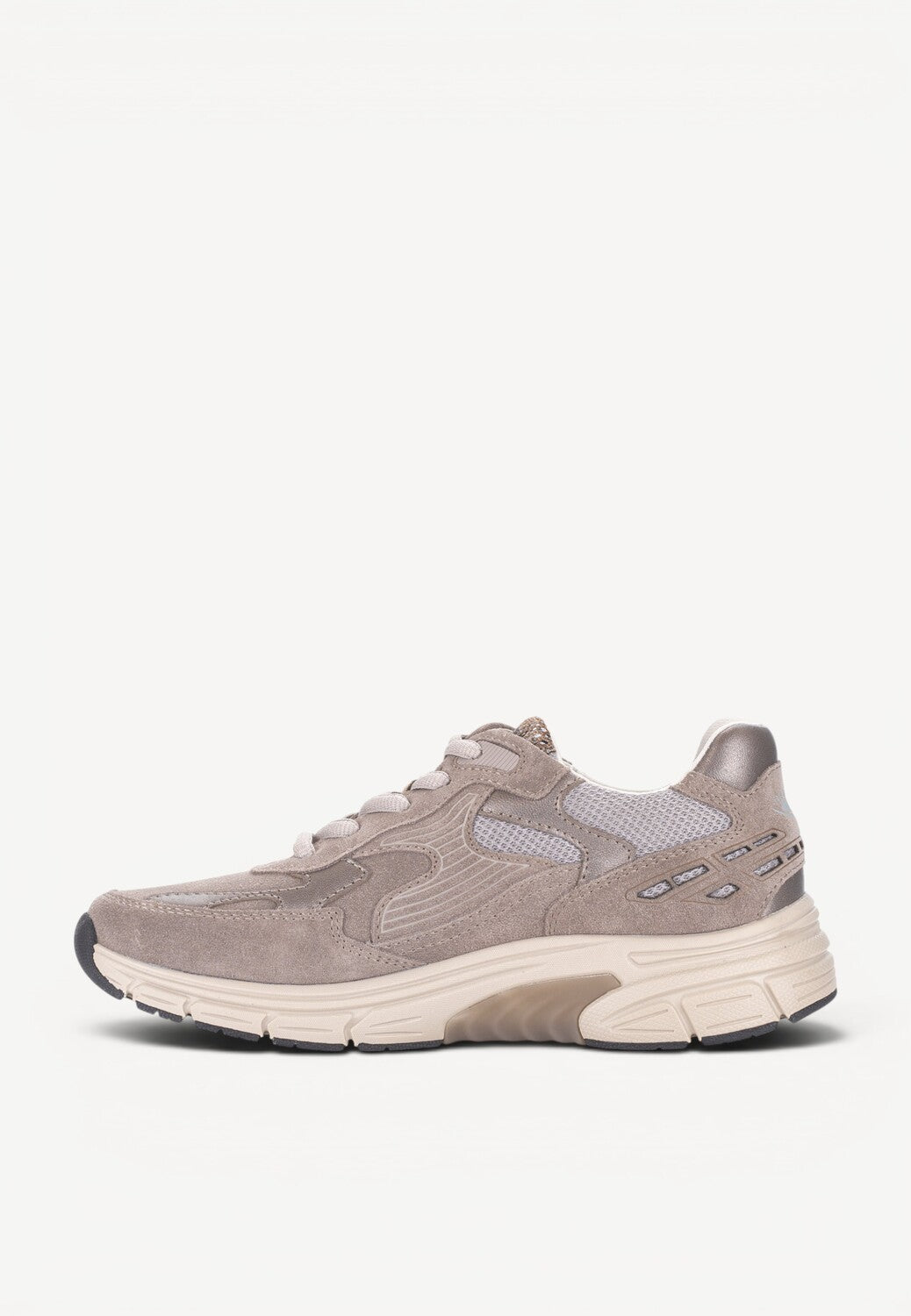 DAMES SPORTIEVE VETERSCHO-Beige suède/nubuck