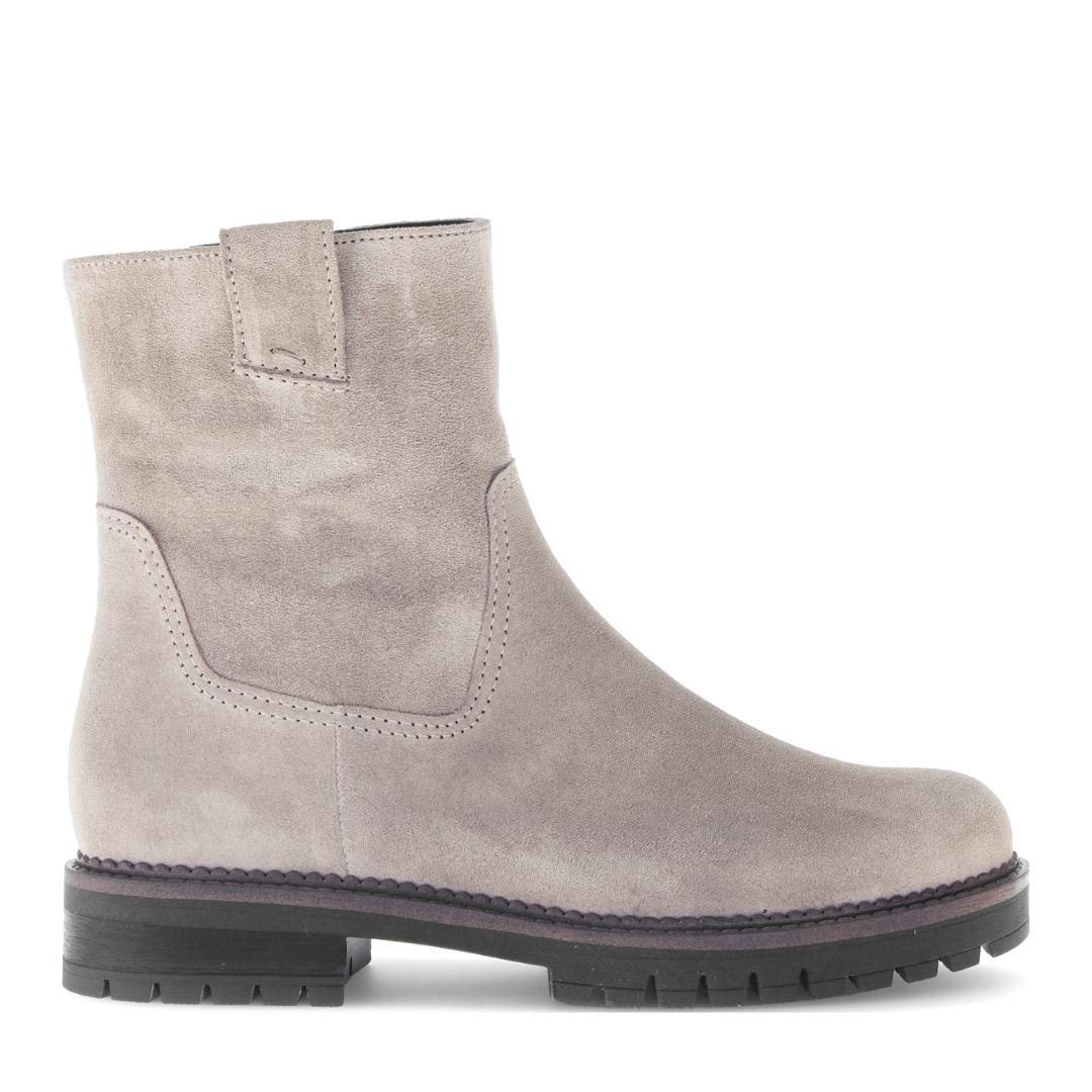 DAMES BOOTS+KORT LAARS-Beige suède/nubuck