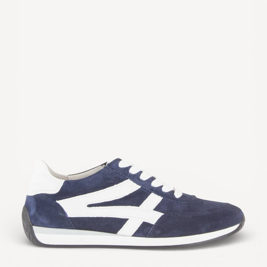 DAMES SPORTIEVE VETERSCHO-Blauw suède/nubuck