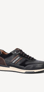 Heren veterschoenen-Zwart leer