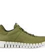 Heren veterschoenen-Groen suède/nubuck
