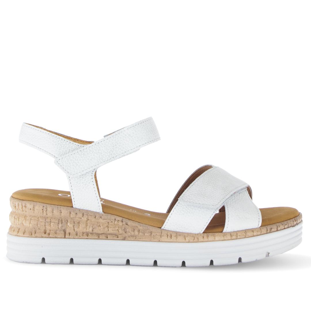 DAMES OPEN SCHOENEN-Wit leer