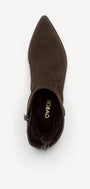 DAMES BOOTS+KORT LAARS-Bruin suède