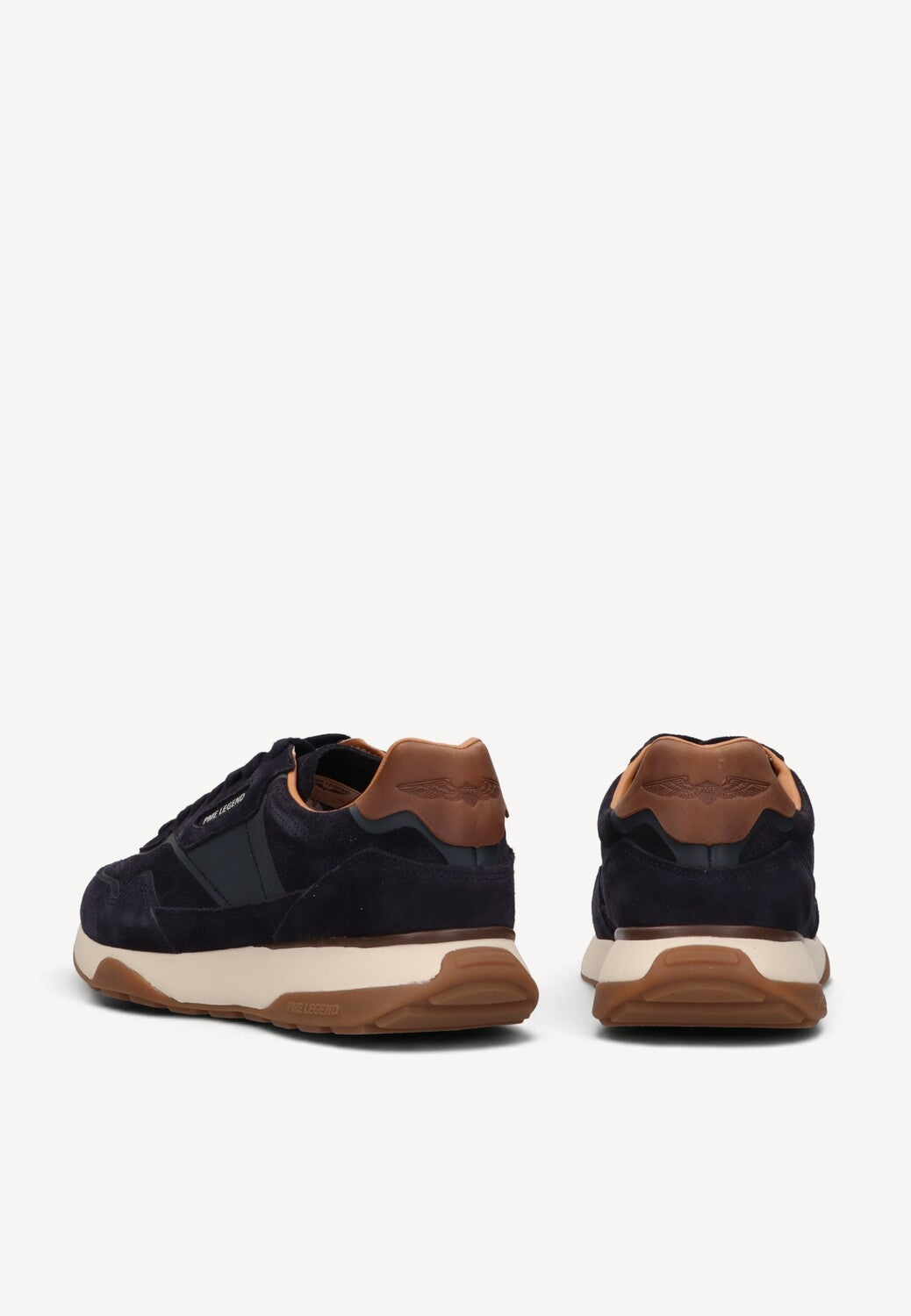 Heren veterschoenen-Blauw suède/nubuck
