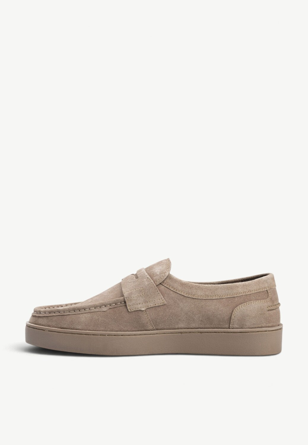 Heren instapper-Beige suède/nubuck