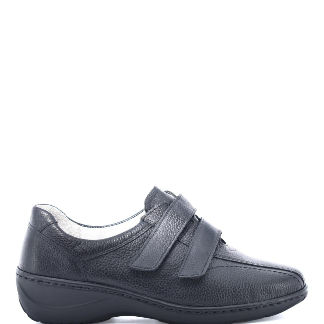 DAMES SPORTIEVE VETERSCHO-Zwart leer