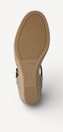 DAMES OPEN SCHOENEN-Bruin leer