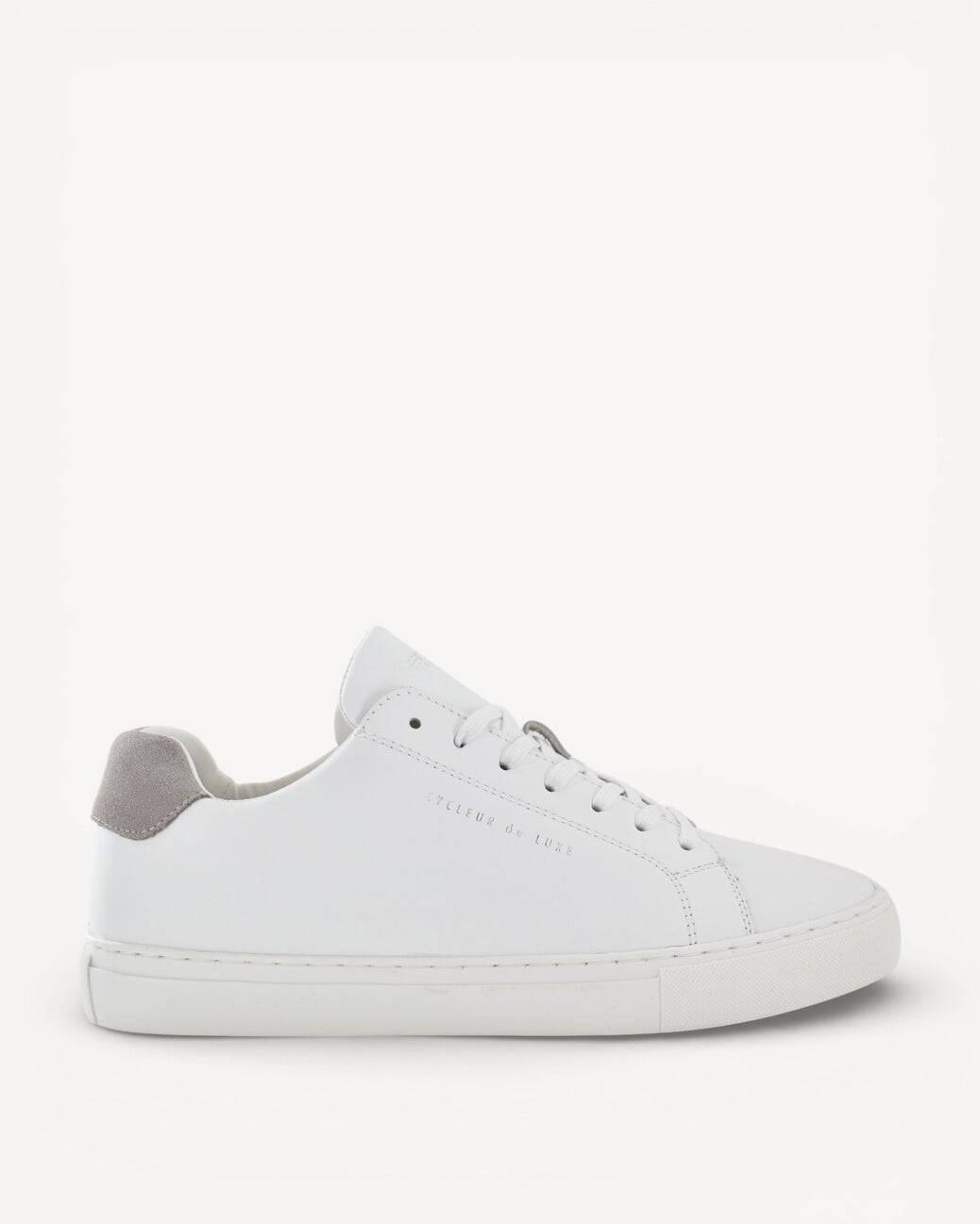 Heren veterschoenen-Wit leer