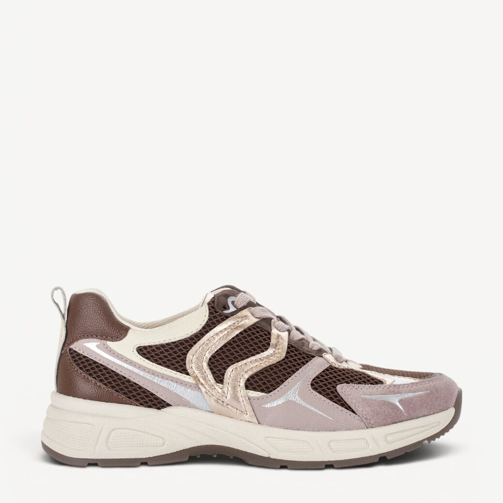 DAMES SPORTIEVE VETERSCHO-Beige combi kleur