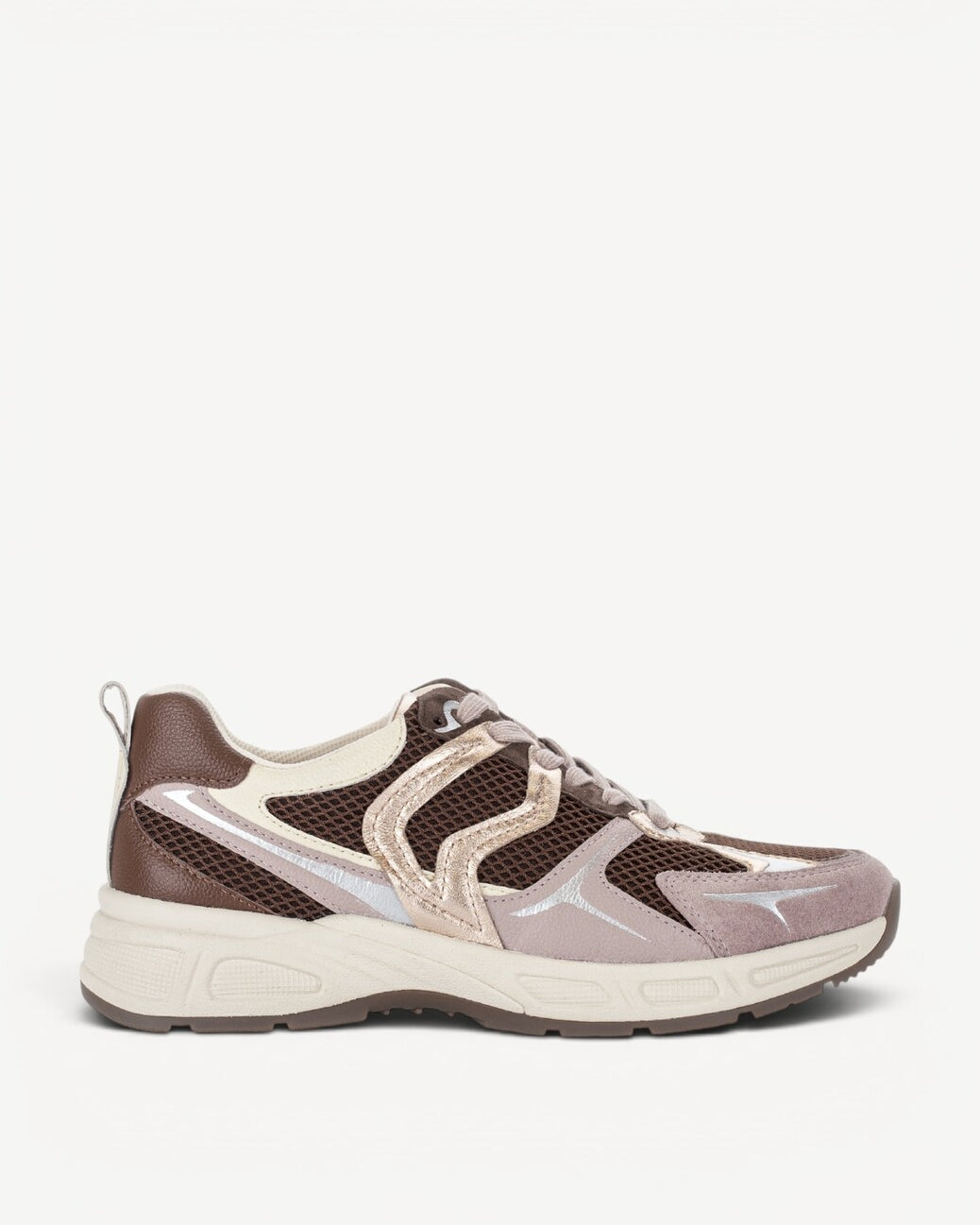 DAMES SPORTIEVE VETERSCHO-Beige combi kleur