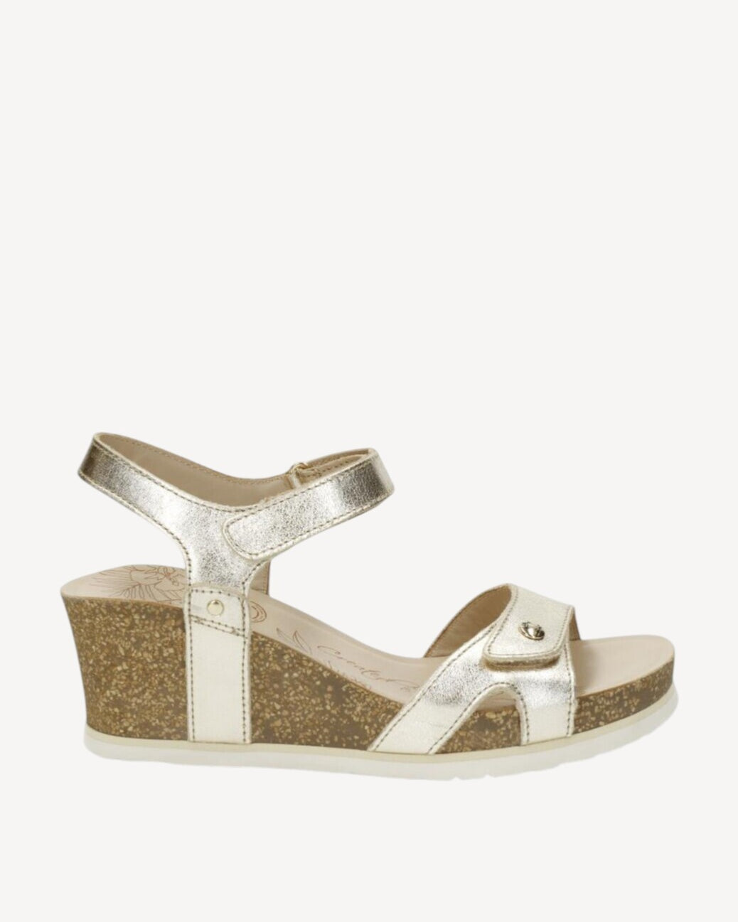 DAMES OPEN SCHOENEN-Goud leer