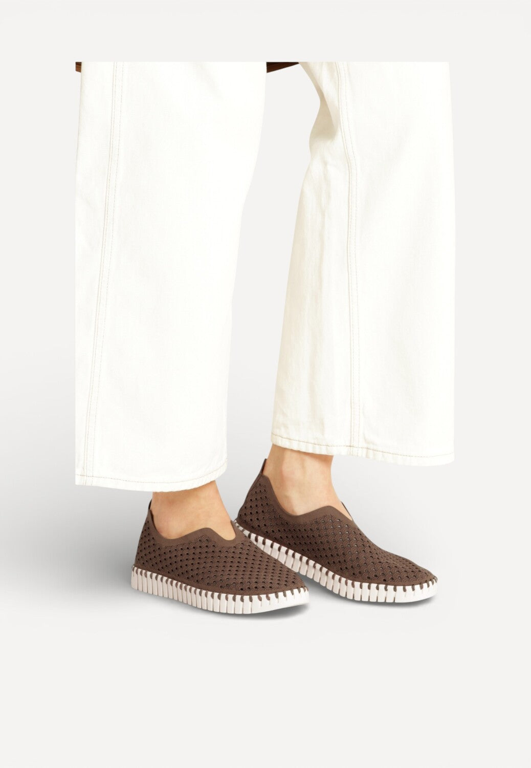 DAMES INSTAPSCHOENEN-Bruin diversen