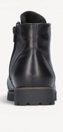 DAMES BOOTS+KORT LAARS-Zwart leer
