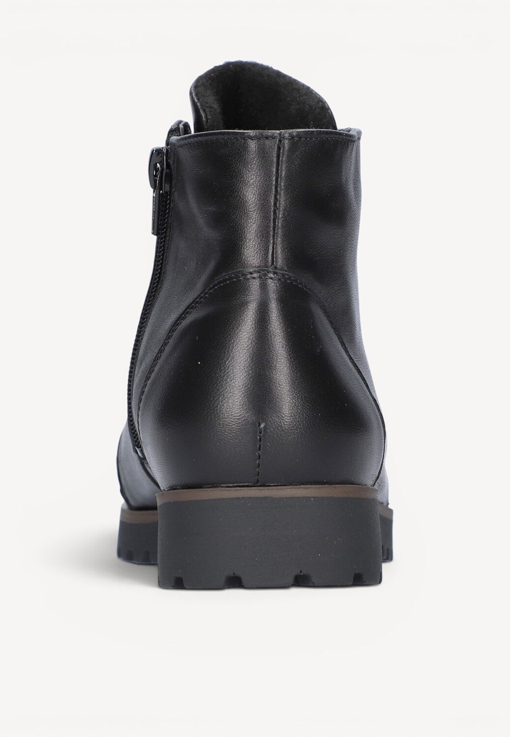DAMES BOOTS+KORT LAARS-Zwart leer