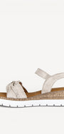DAMES OPEN SCHOENEN-Beige suède/nubuck