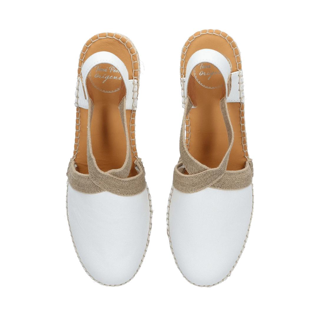 MUIL +SLINGBACK-Wit leer