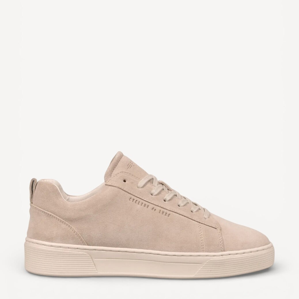 Heren veterschoenen-Beige suède/nubuck