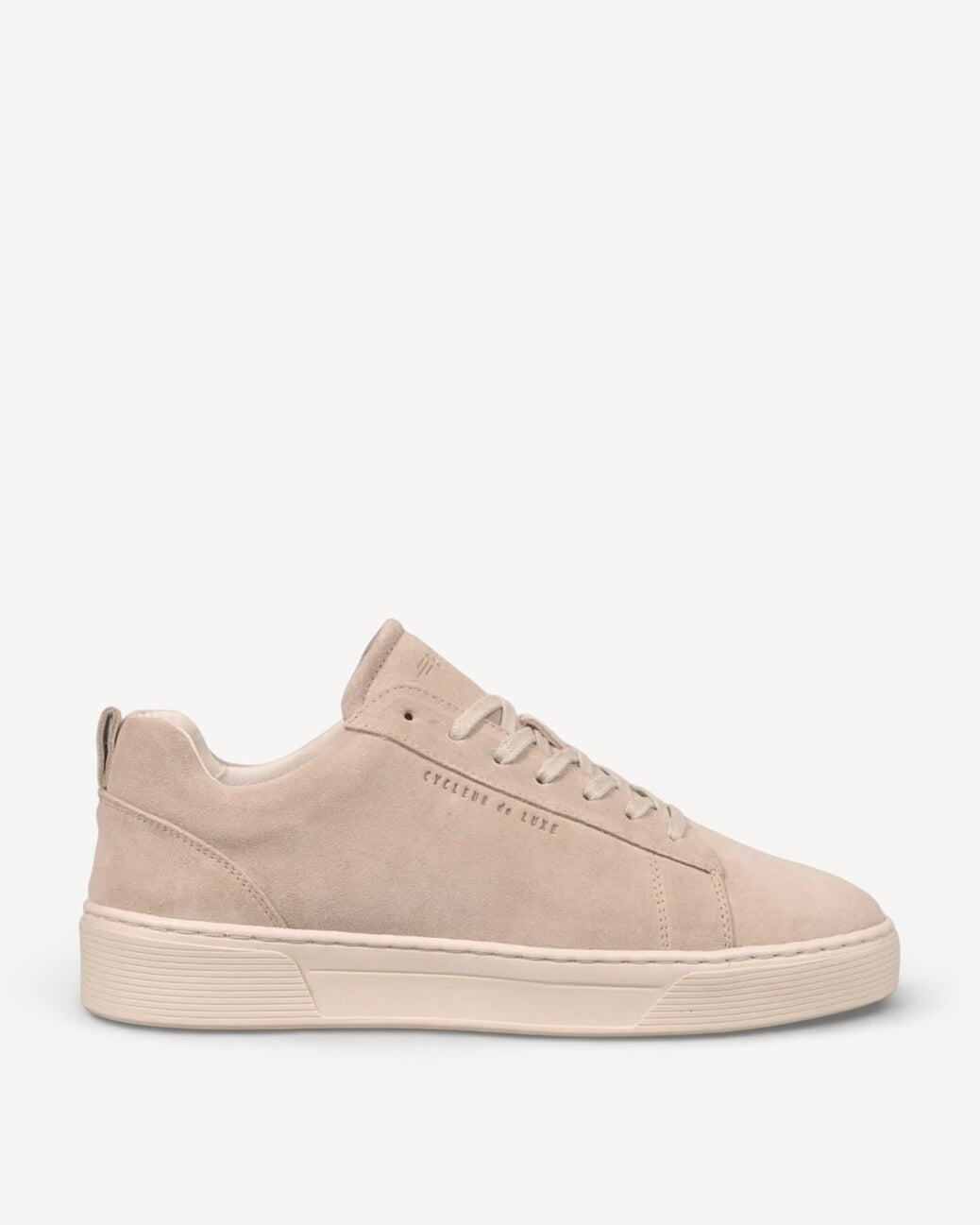 Heren veterschoenen-Beige suède/nubuck