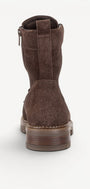 DAMES BOOTS+KORT LAARS-Bruin suède